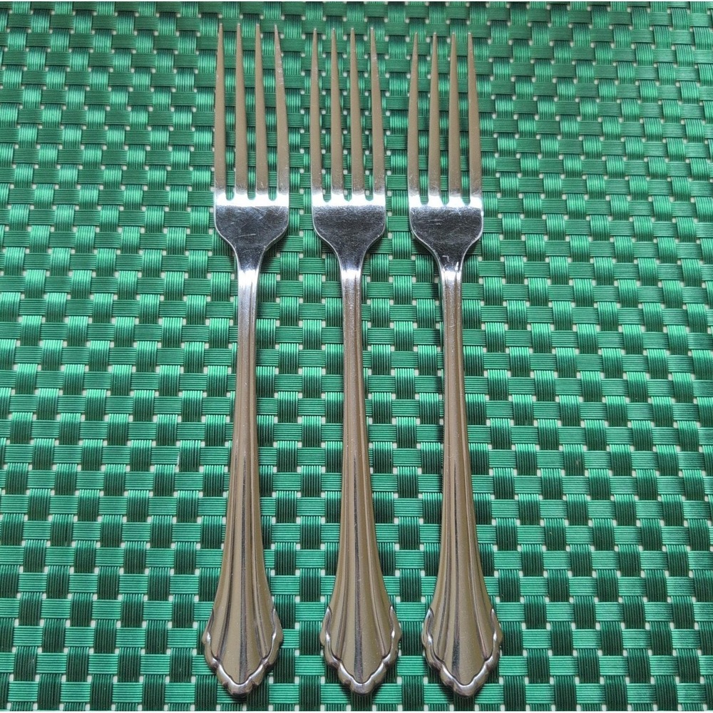 Oneida CLARETTE Dinner Forks Set Lot of 3 Community Betty Crocker Stainless USA